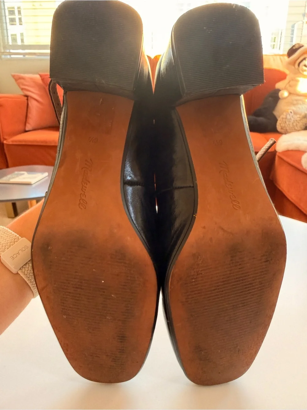 The Nettie Heeled Mary Jane in Black Leather